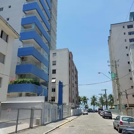 066 Aviacao Beira Mar Com Varanda - 1 Dorm - 15 Metros Da Praia - Wi Fi - Garagem Gratuita Praia Grande  Exterior photo