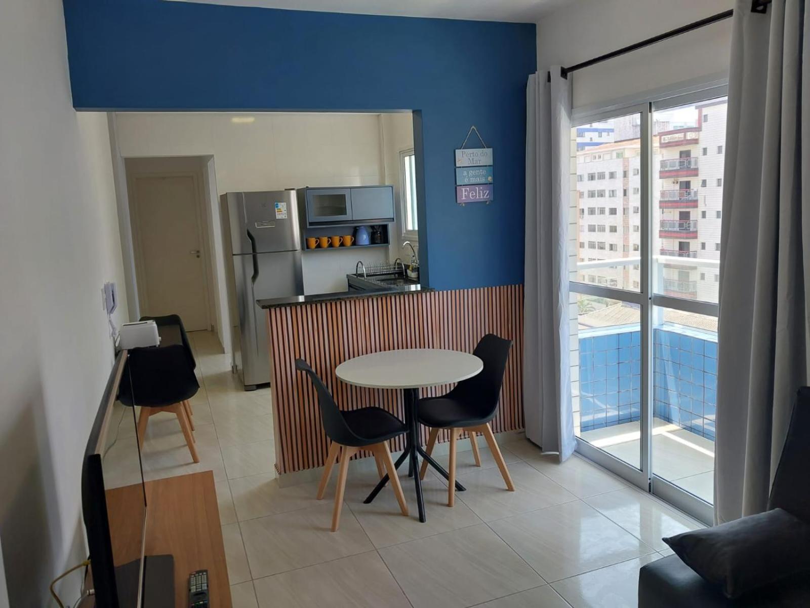 066 Aviacao Beira Mar Com Varanda - 1 Dorm - 15 Metros Da - Wi Fi - Garagem Gratuita Apartment *